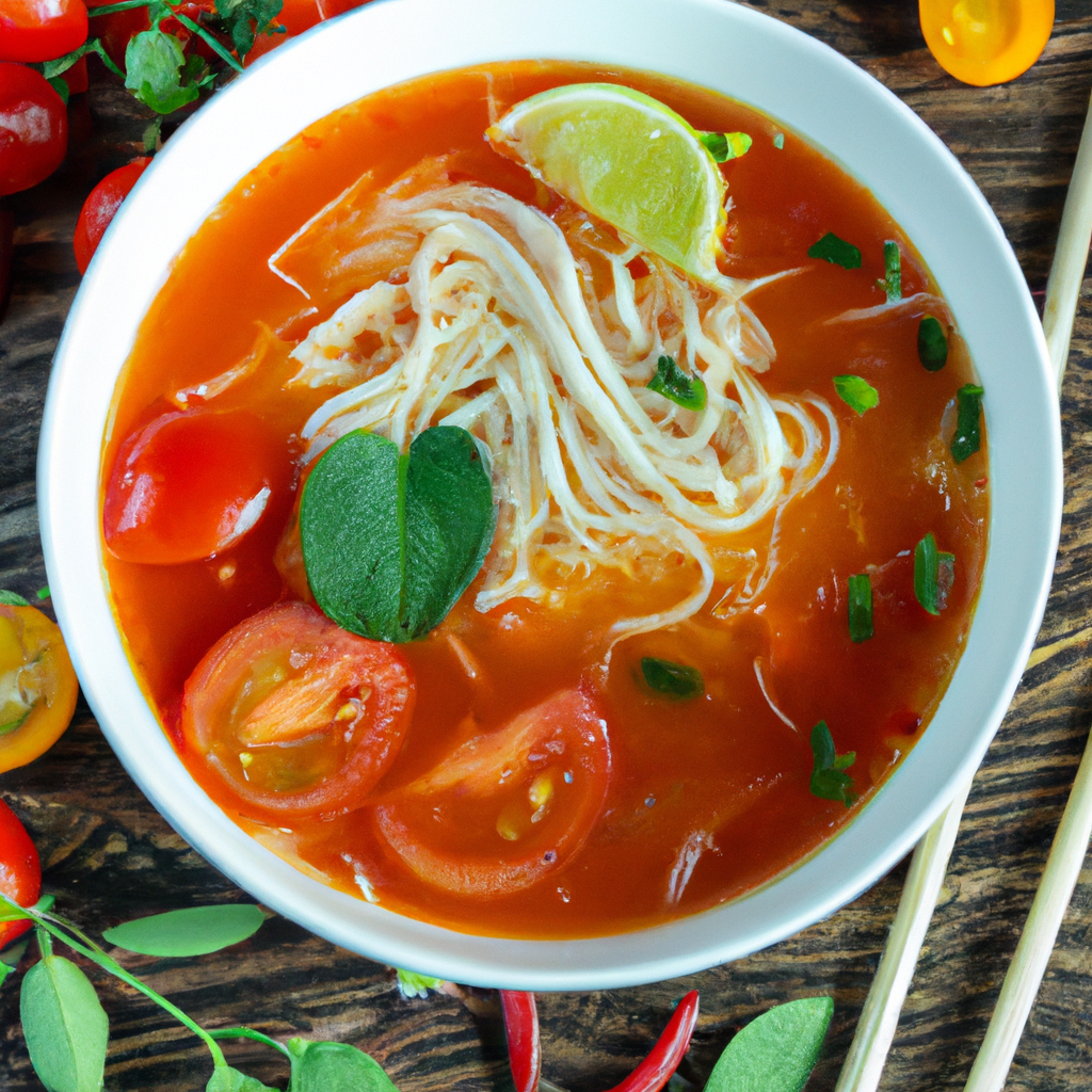 Tom Yum Soup With Tofu And Vermicelli Recipe 2