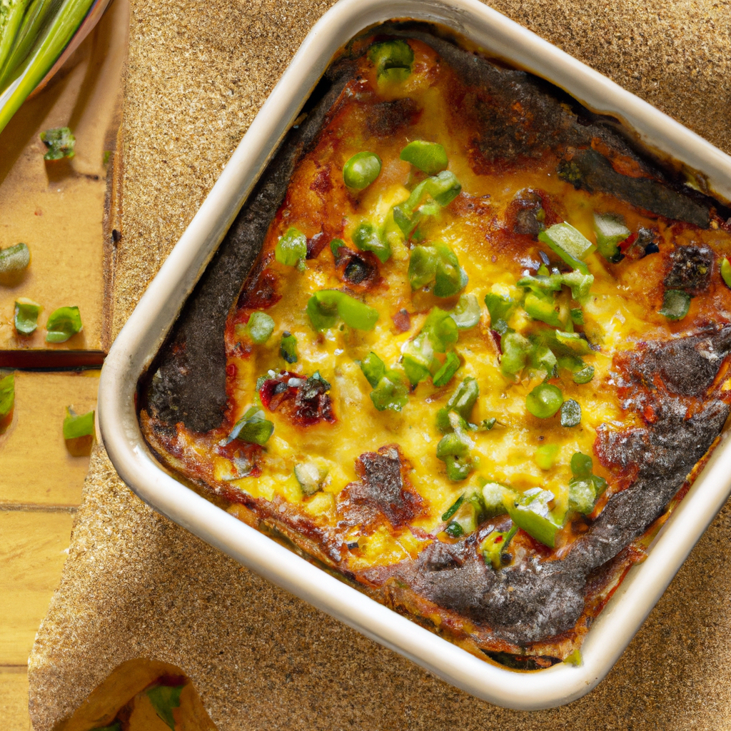 Green Chile Bread Pudding