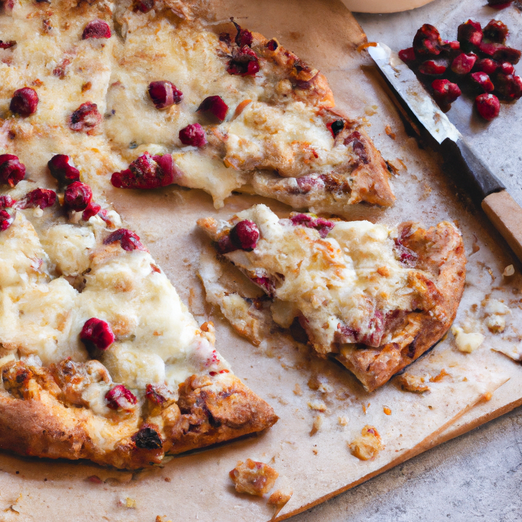 Cherry Cheese Streusel Pizza