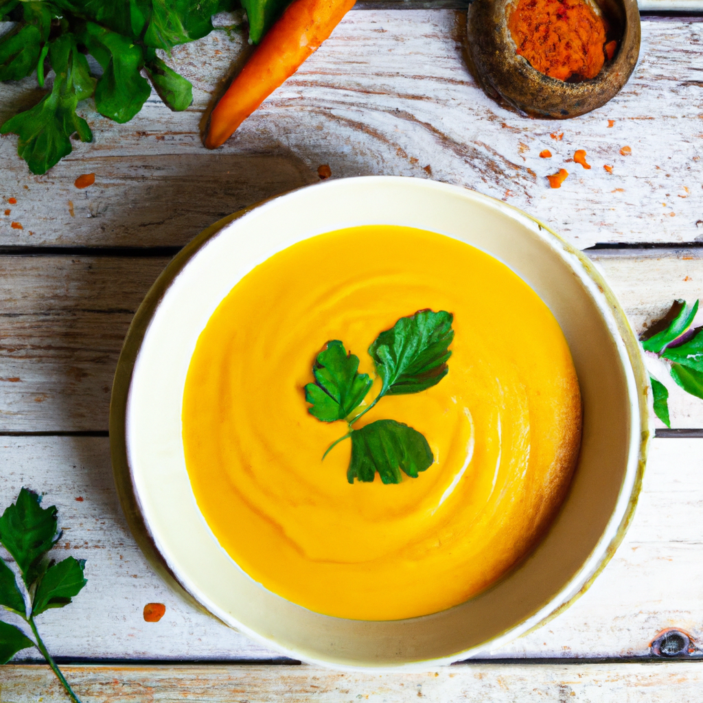 Simple Carrot Coriander Soup