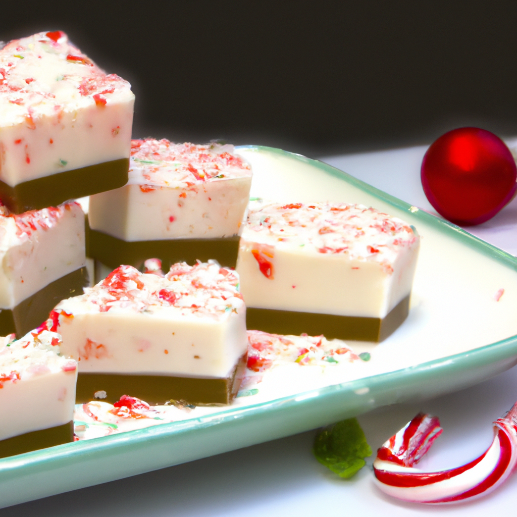 White Chocolate Peppermint Fudge