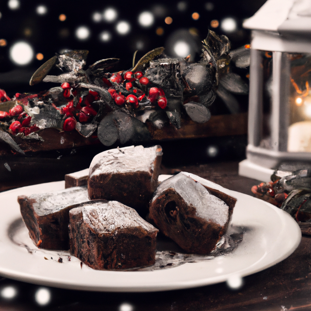 Weihnachtliche Brownies Christmas Brownies