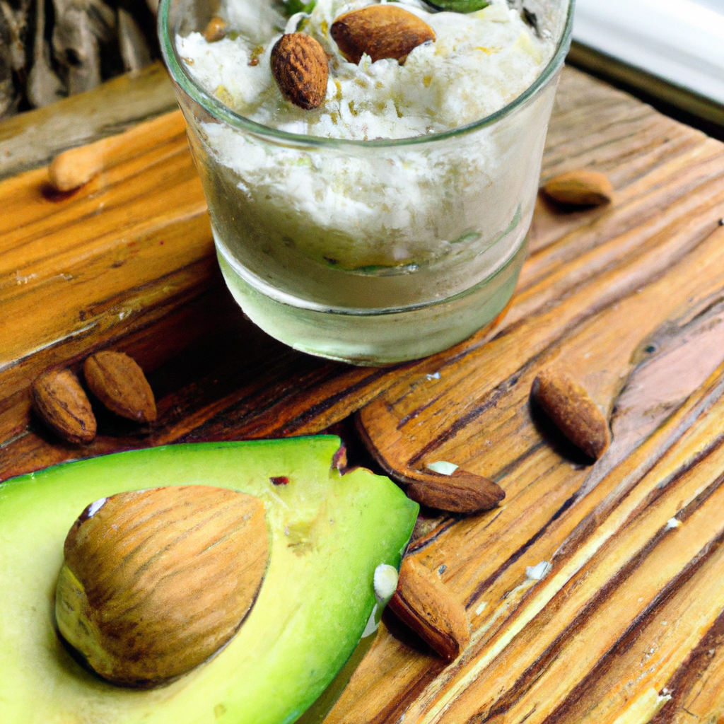 Breakfast Avocado Shake And Almond Coconut Oatmeal