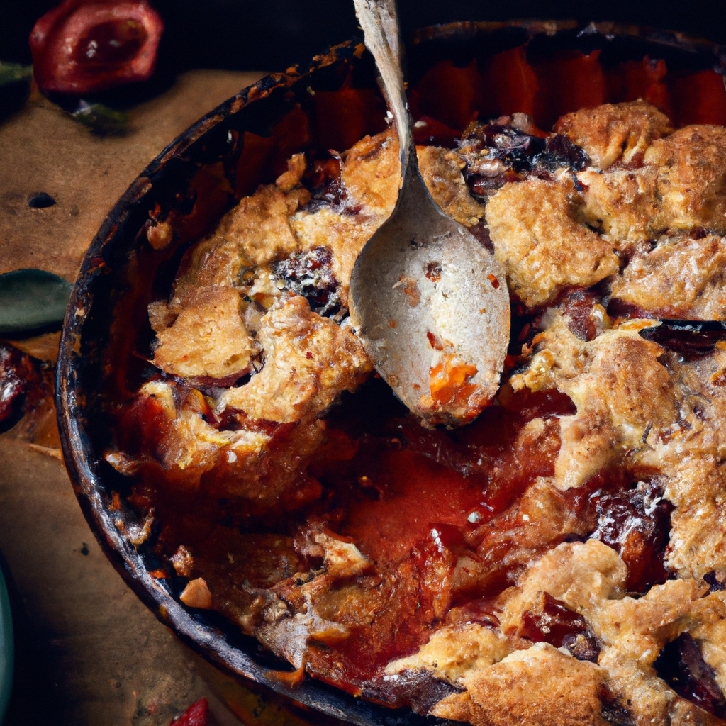 Plum And Spice Crumble