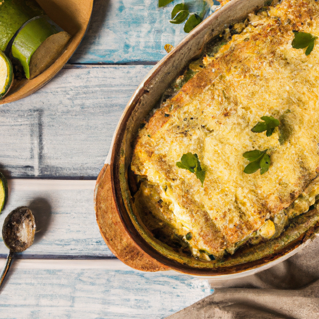 Baked Zucchini Cheddar Casserole