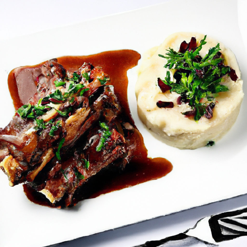 Braised Short Ribs With Onion Gravy