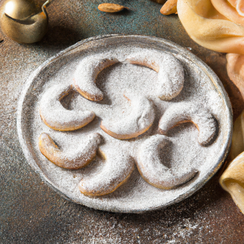 Mandelkipferl Mit Honigfüllung Almond Crescents With Honey Filling