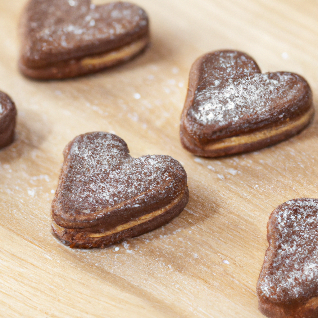 Chocolate Shortbread Hearts