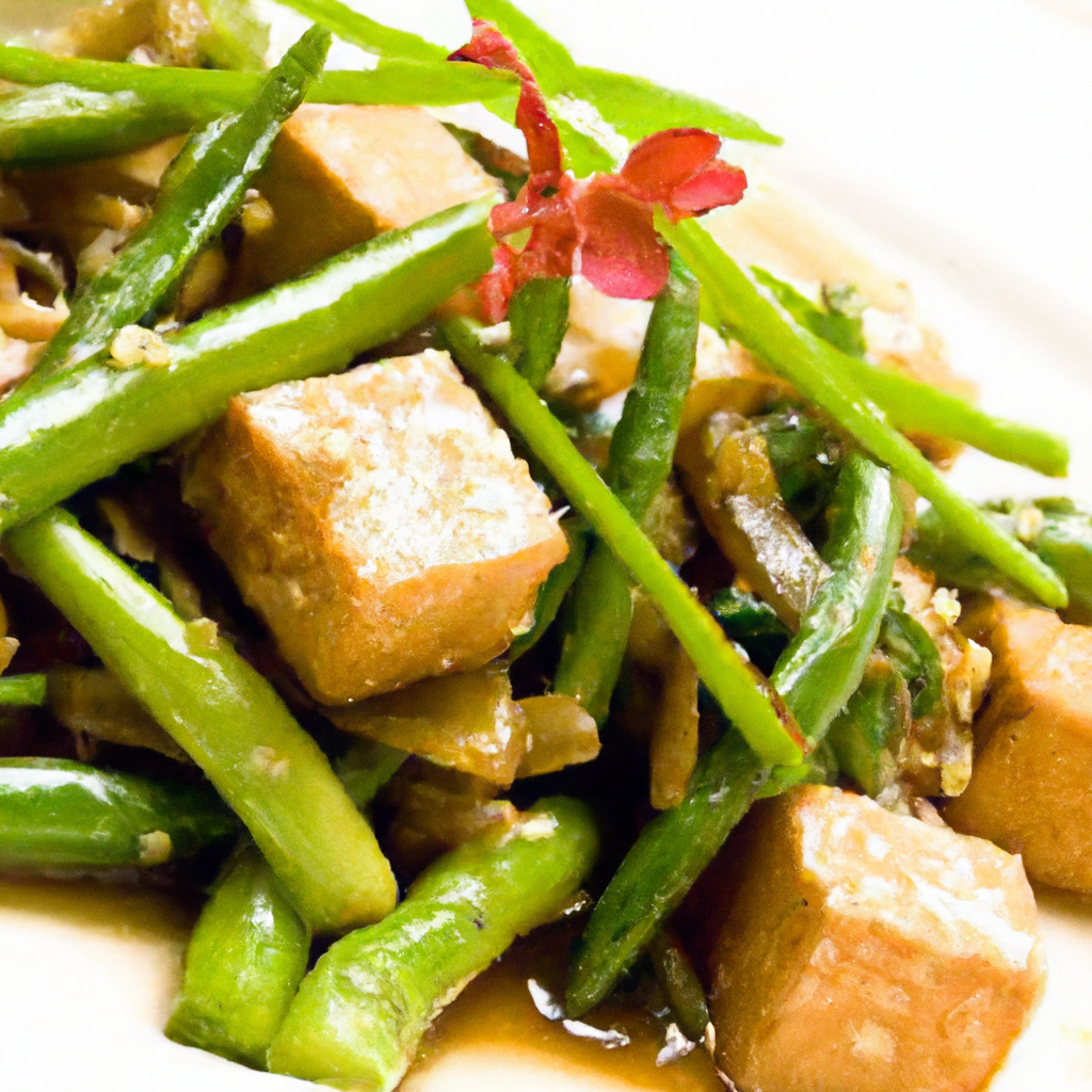 Garlic Tofu And Green Beans