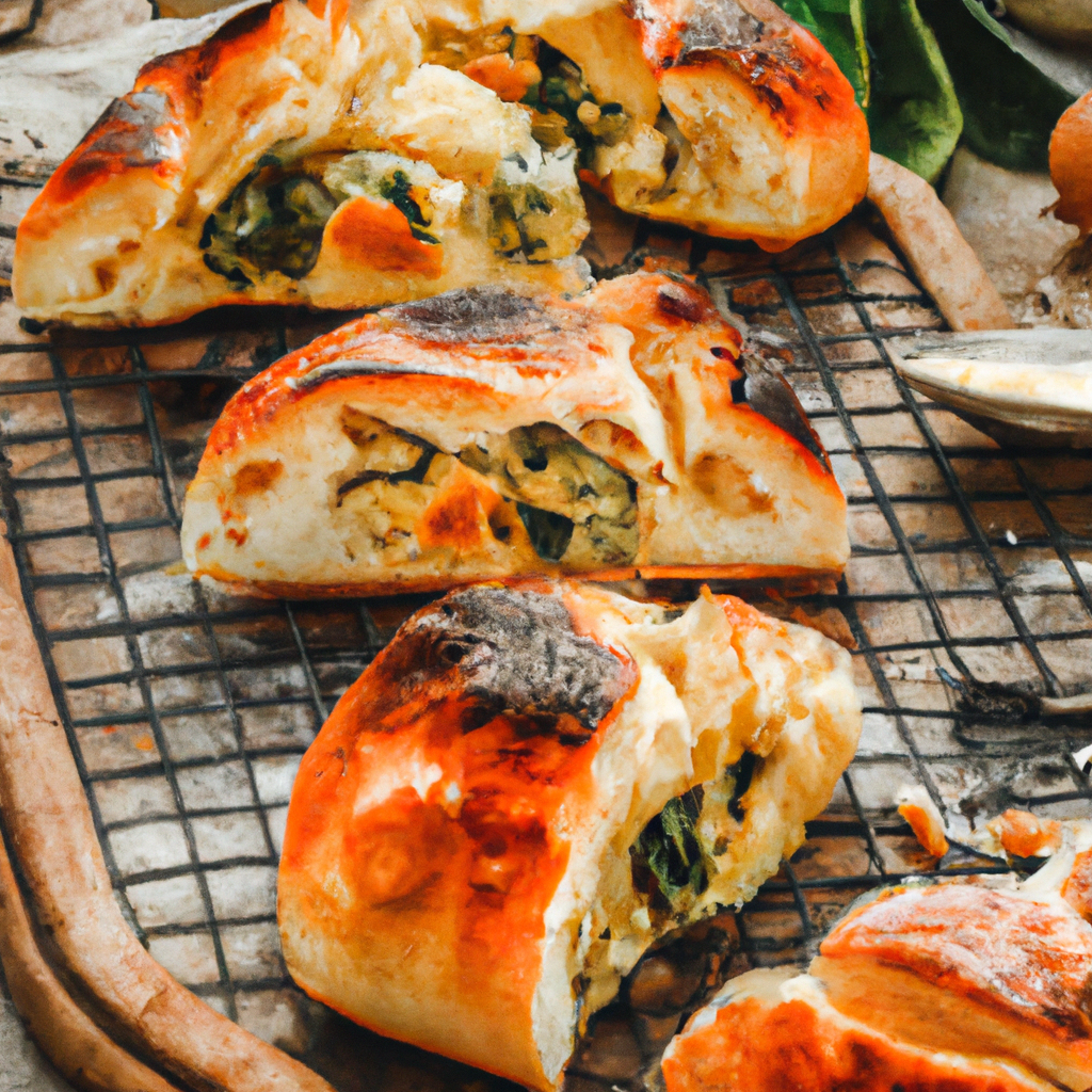 Puff Pastry With Mushrooms And Spinach