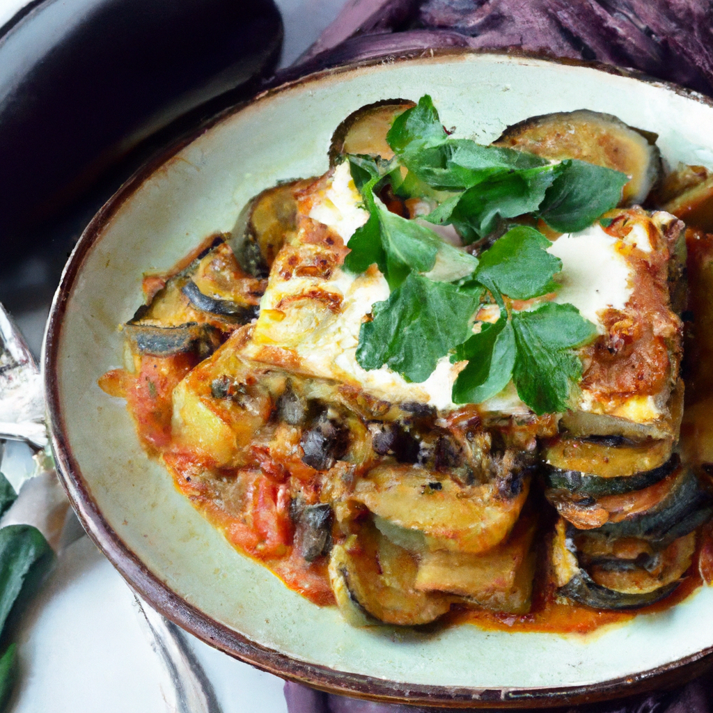 Lebanese Moussaka Without Meat