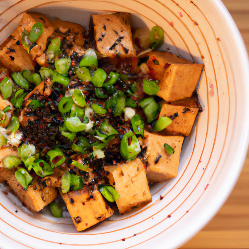 Vegetarian Kimchi Tofu Bowl