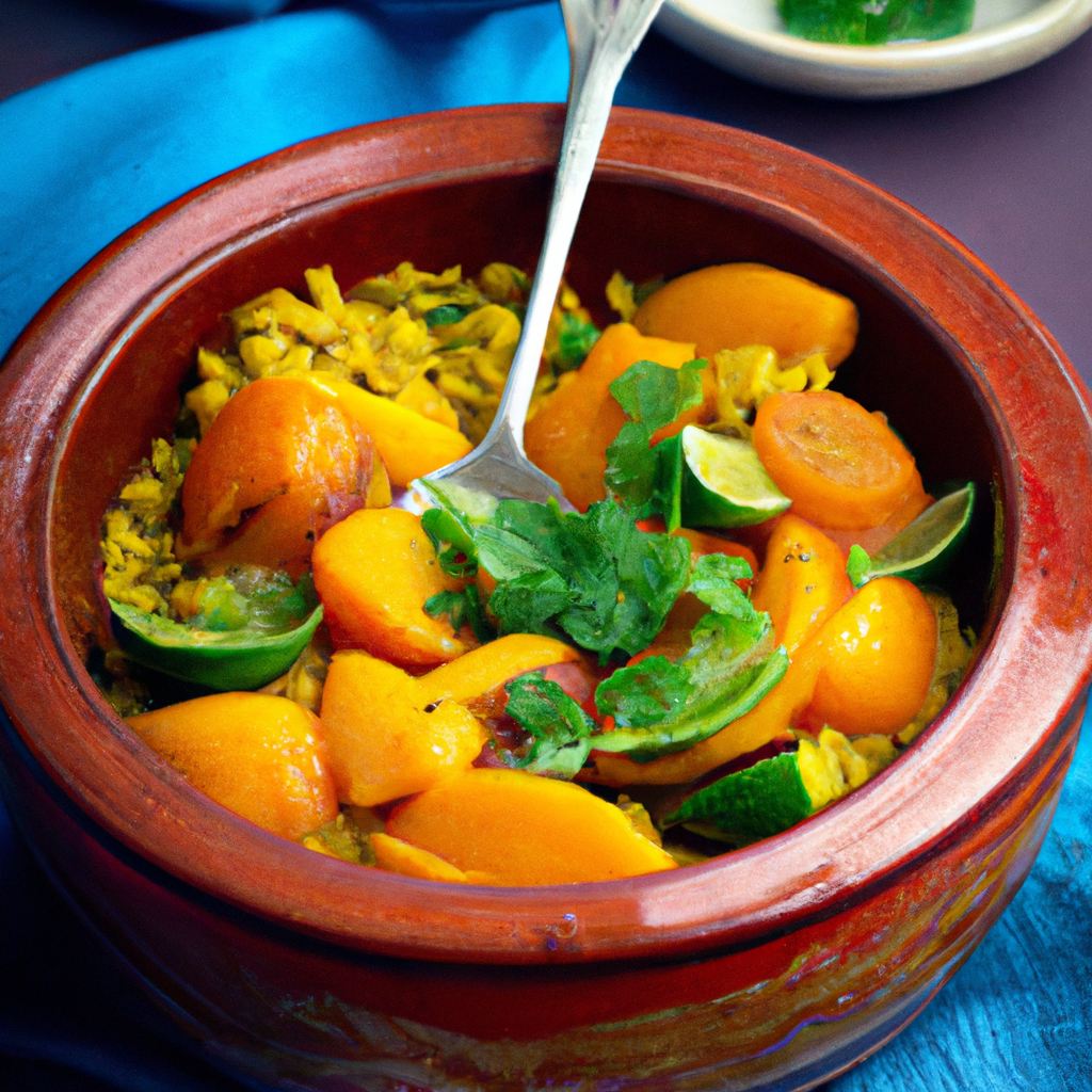 Vegetarian Moroccan Vegetable Tagine With Apricots