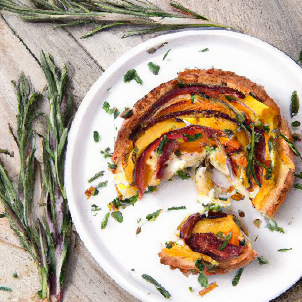 Roasted Carrot And Goat Cheese Tart