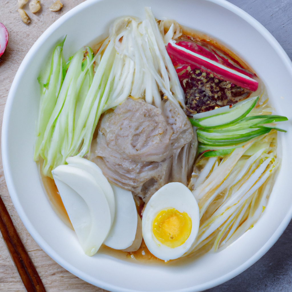Korean Cold Noodles Naengmyeon