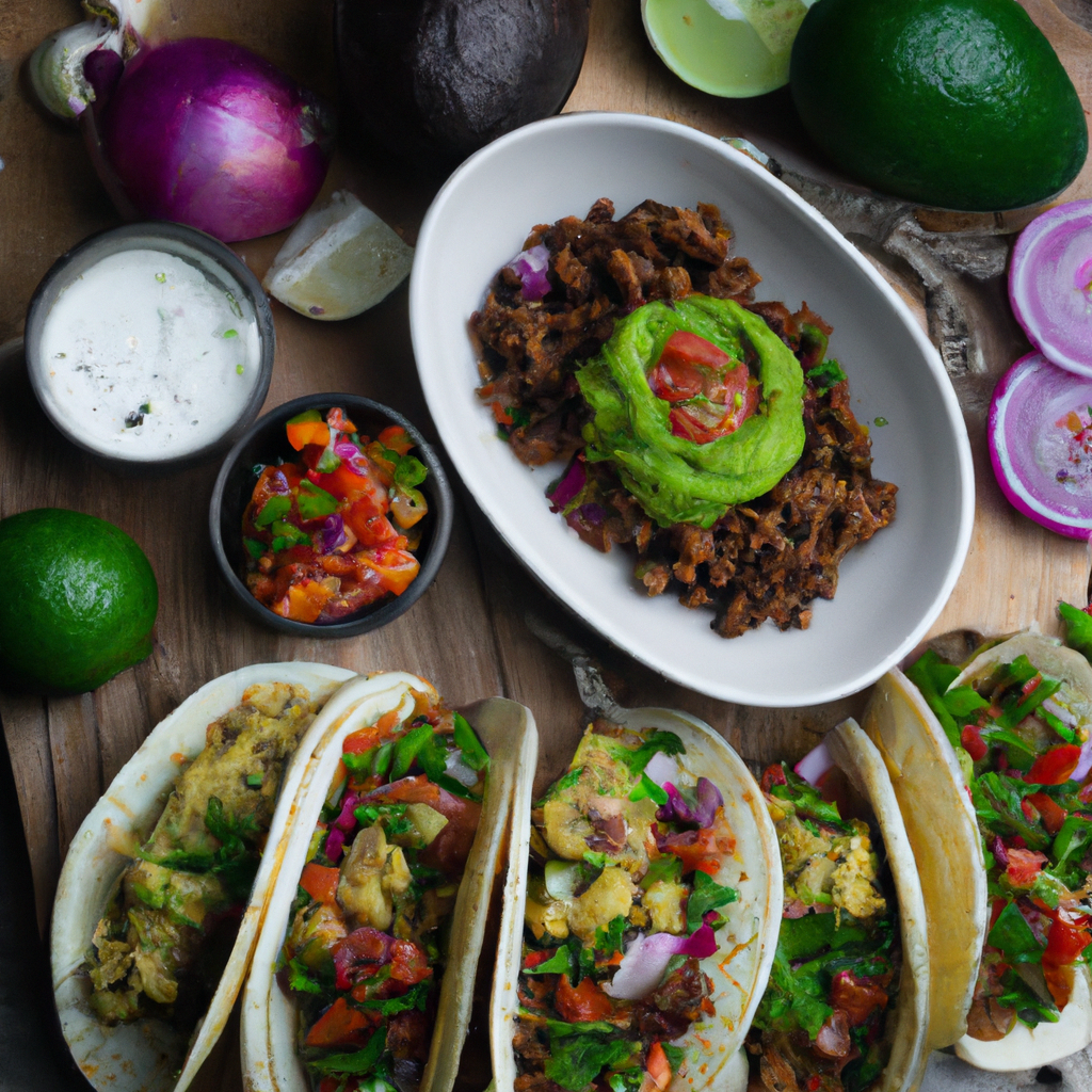 Spicy Mushroom And Black Bean Tacos