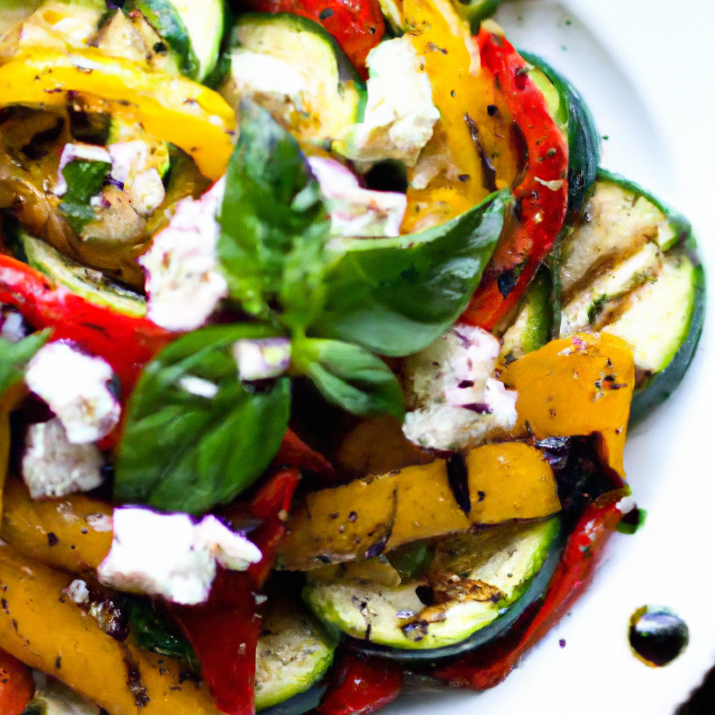 Grilled Vegetable And Feta Salad