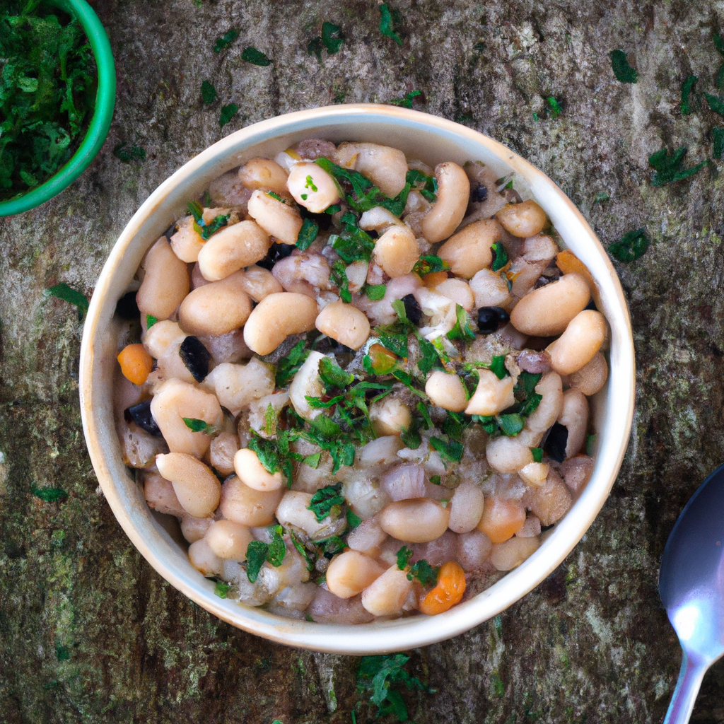Feijão Branco Com Legumes White Bean And Vegetable Stew