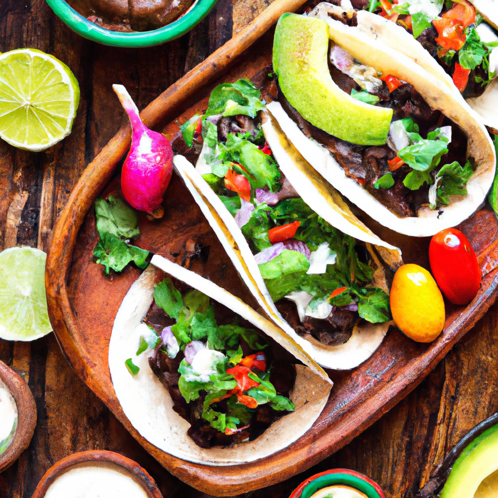 Spicy Poblano And Black Bean Tacos