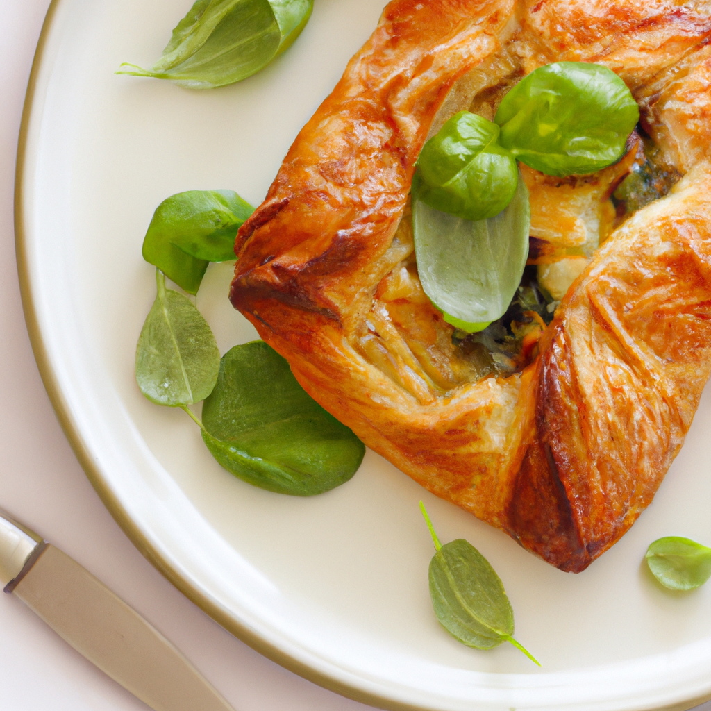 Grilled Vegetable And Cheddar Puff Pastry