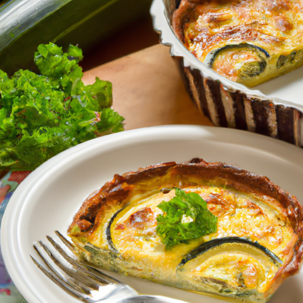 Quiche De Abobrinha E Queijo Zucchini And Cheese Quiche