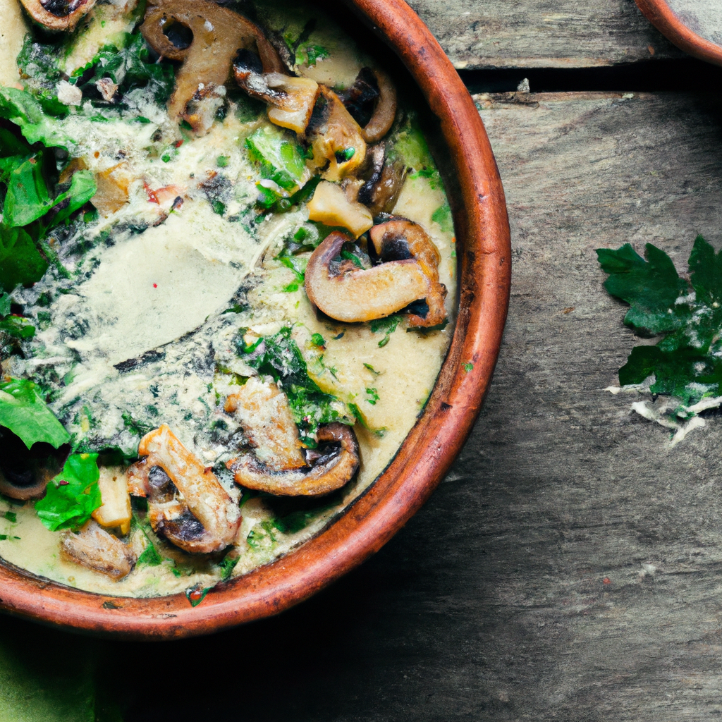 Quinotto With Mushroom And Spinach