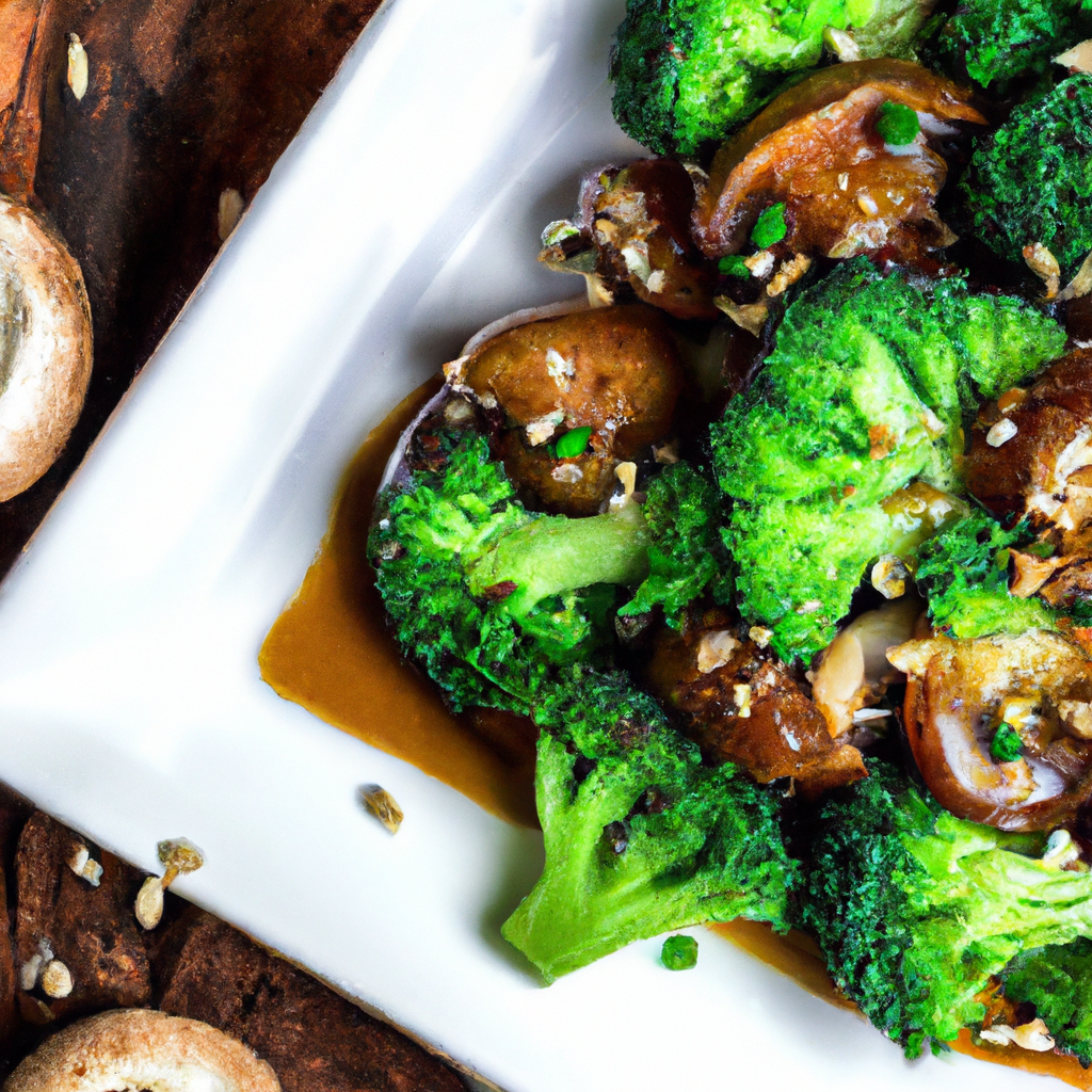 Garlic Broccoli And Mushrooms
