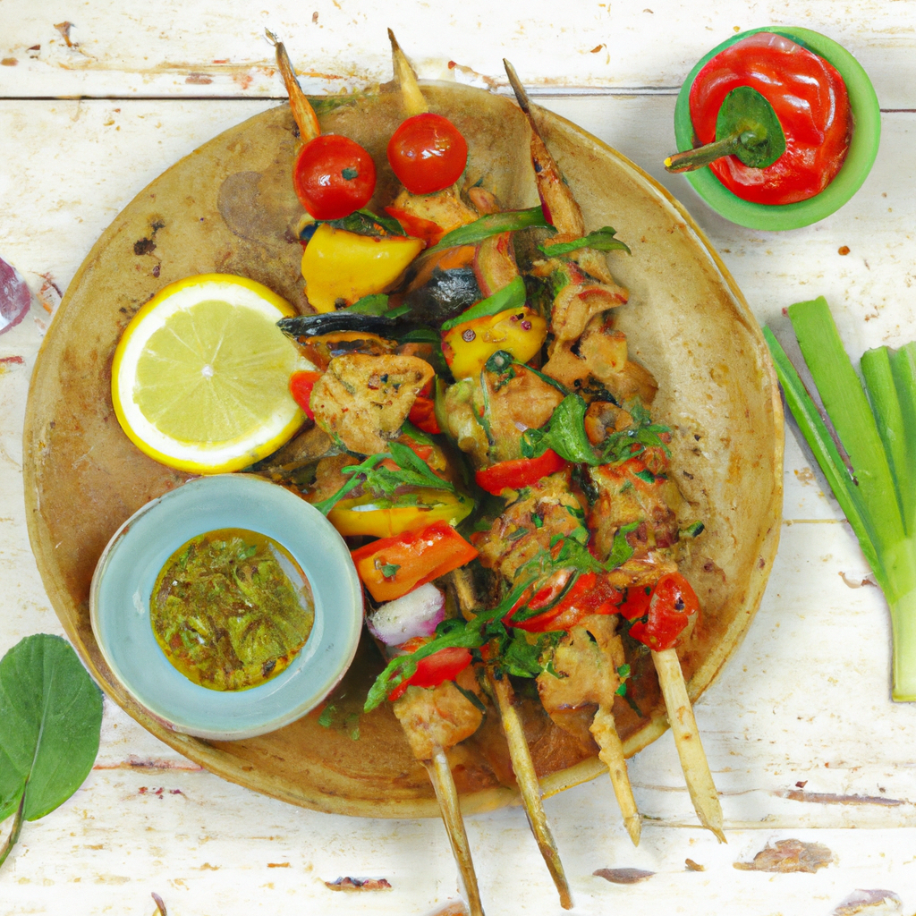 Jerk Seasoned Vegetable Skewers
