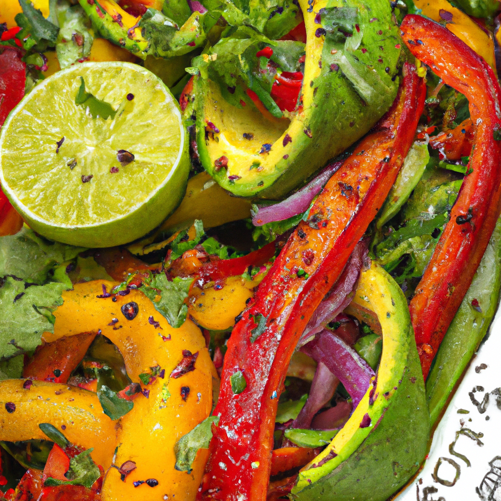 Roasted Caribbean Pepper Salad