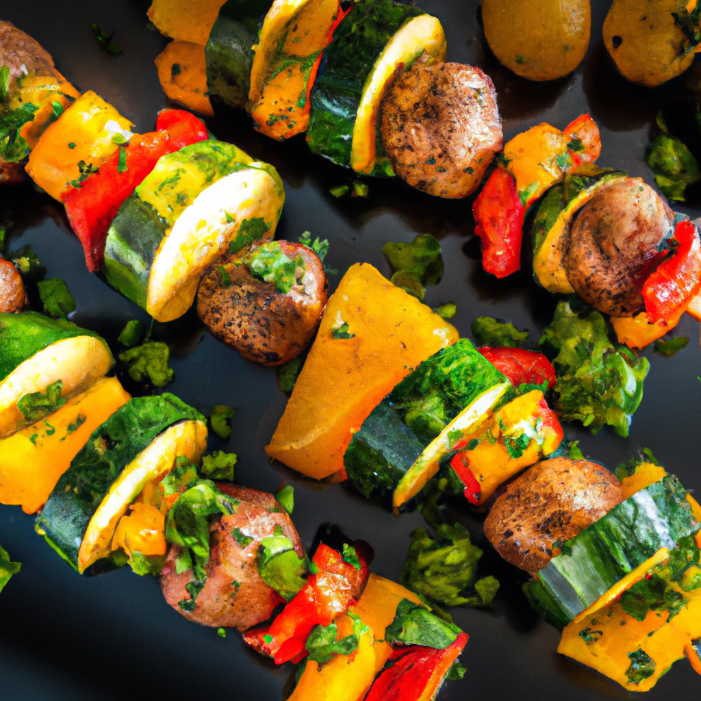 Caribbean Style Vegetable Kebabs