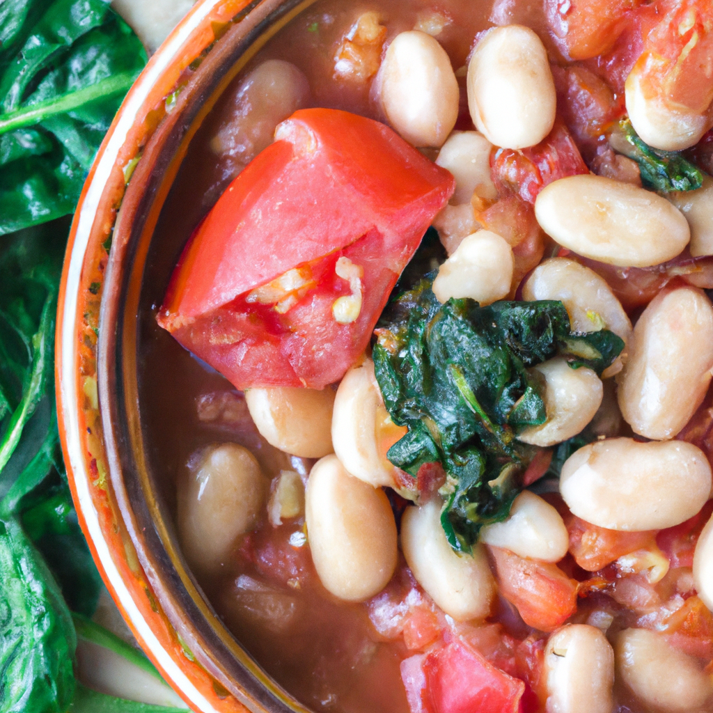 Alubias Con Espinacas Y Tomate Beans With Spinach And Tomato