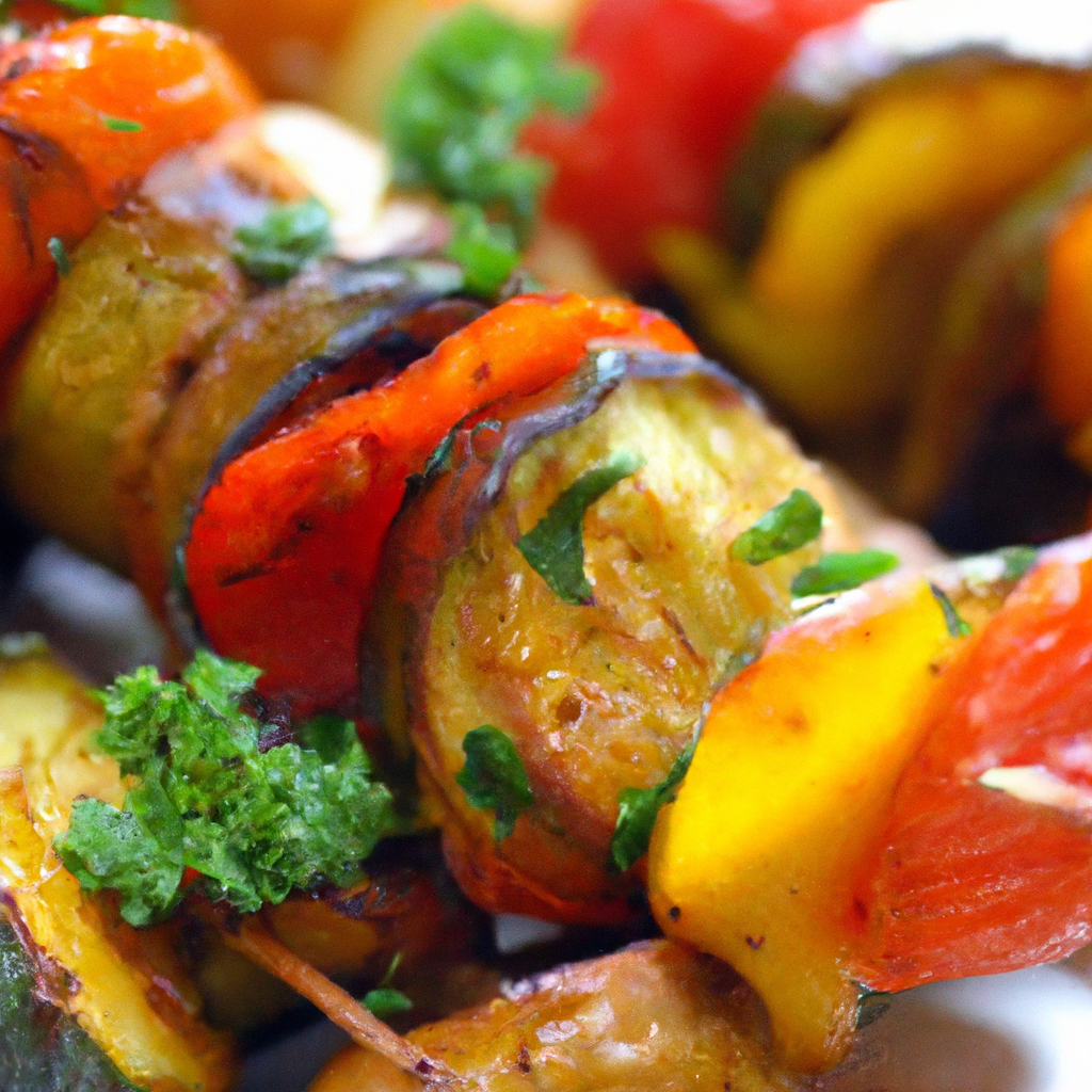 Moroccan Grilled Vegetable Skewers