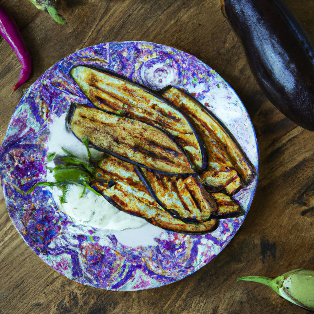 Grilled Eggplant With Tahini Sauce