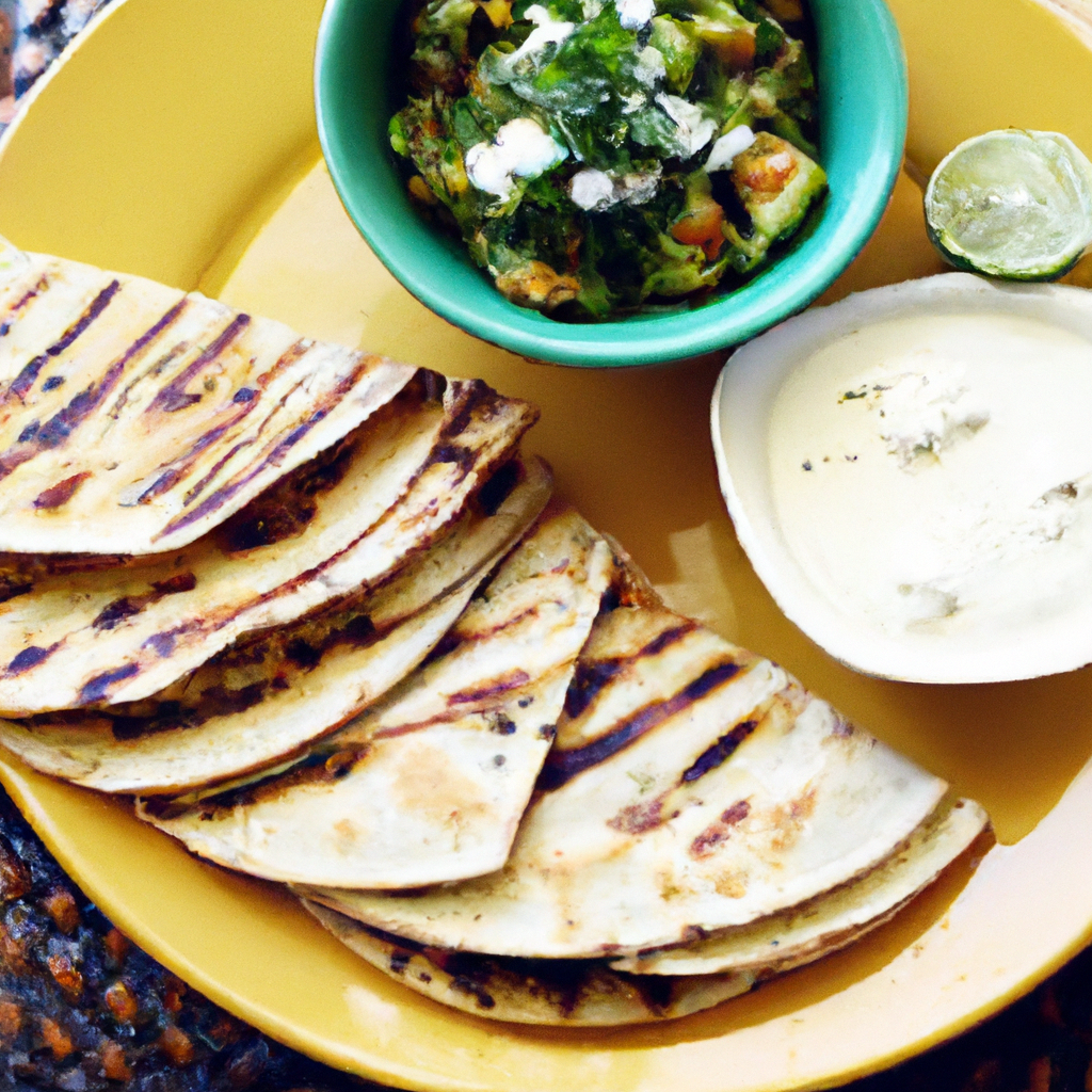 Grilled Zucchini And Avocado Quesadillas