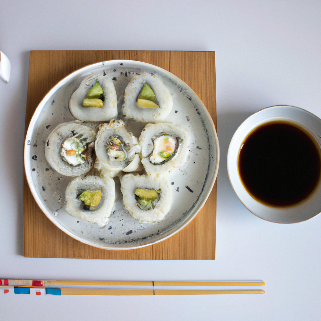 Avocado And Cucumber Sushi Rolls