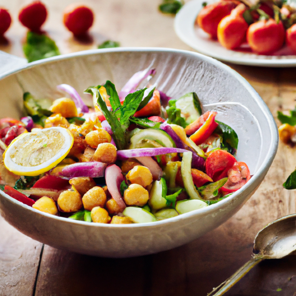 Lebanese Chickpea And Vegetable Salad