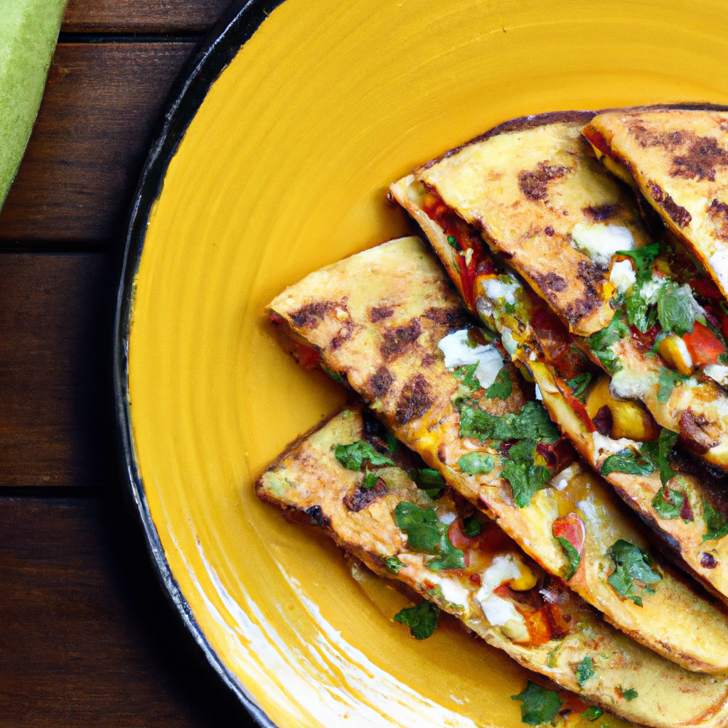 Spicy Zucchini And Corn Quesadillas