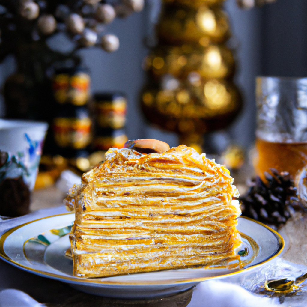 Bienenstich Honey Cream Cake