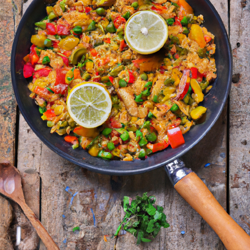 Caribbean Style Vegetable Paella