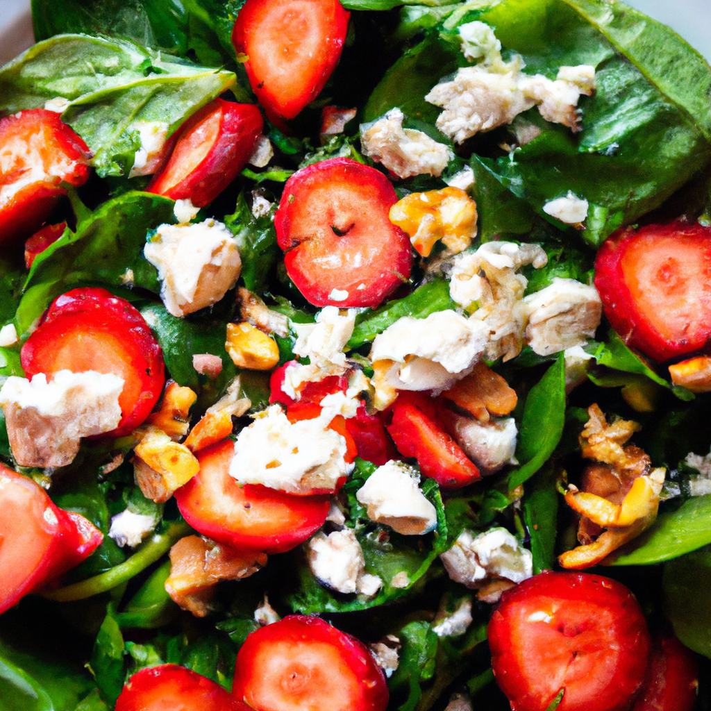 Erdbeer Spinatsalat