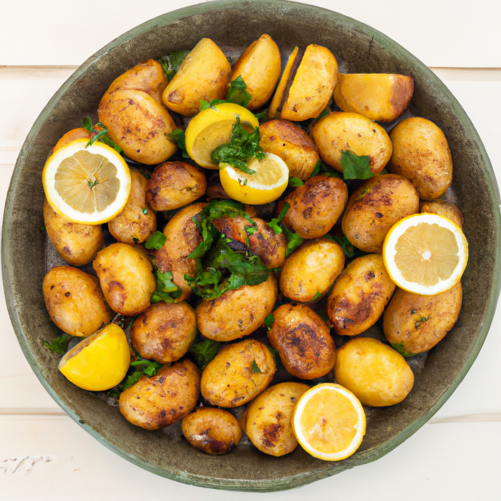 Greek Style Lemony Potatoes