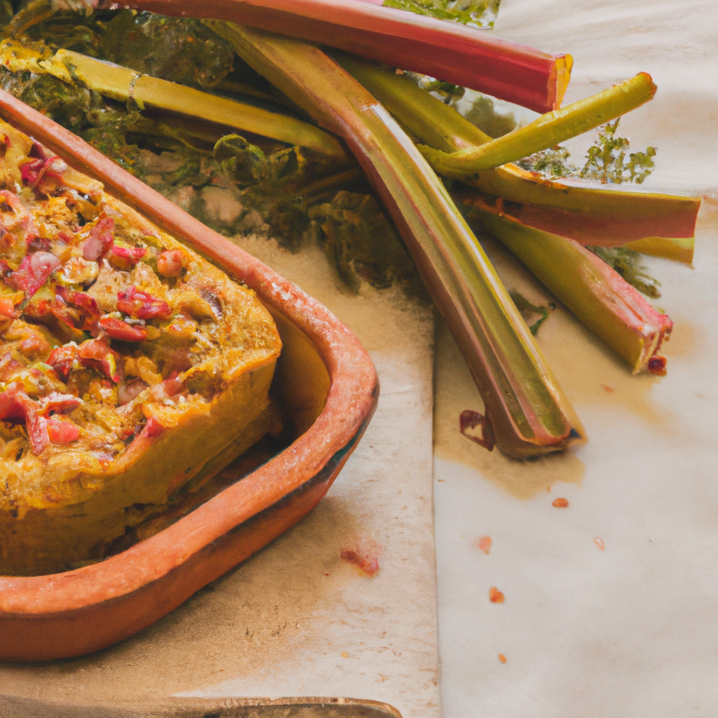 Rhubarb Corn Bread Stuffing