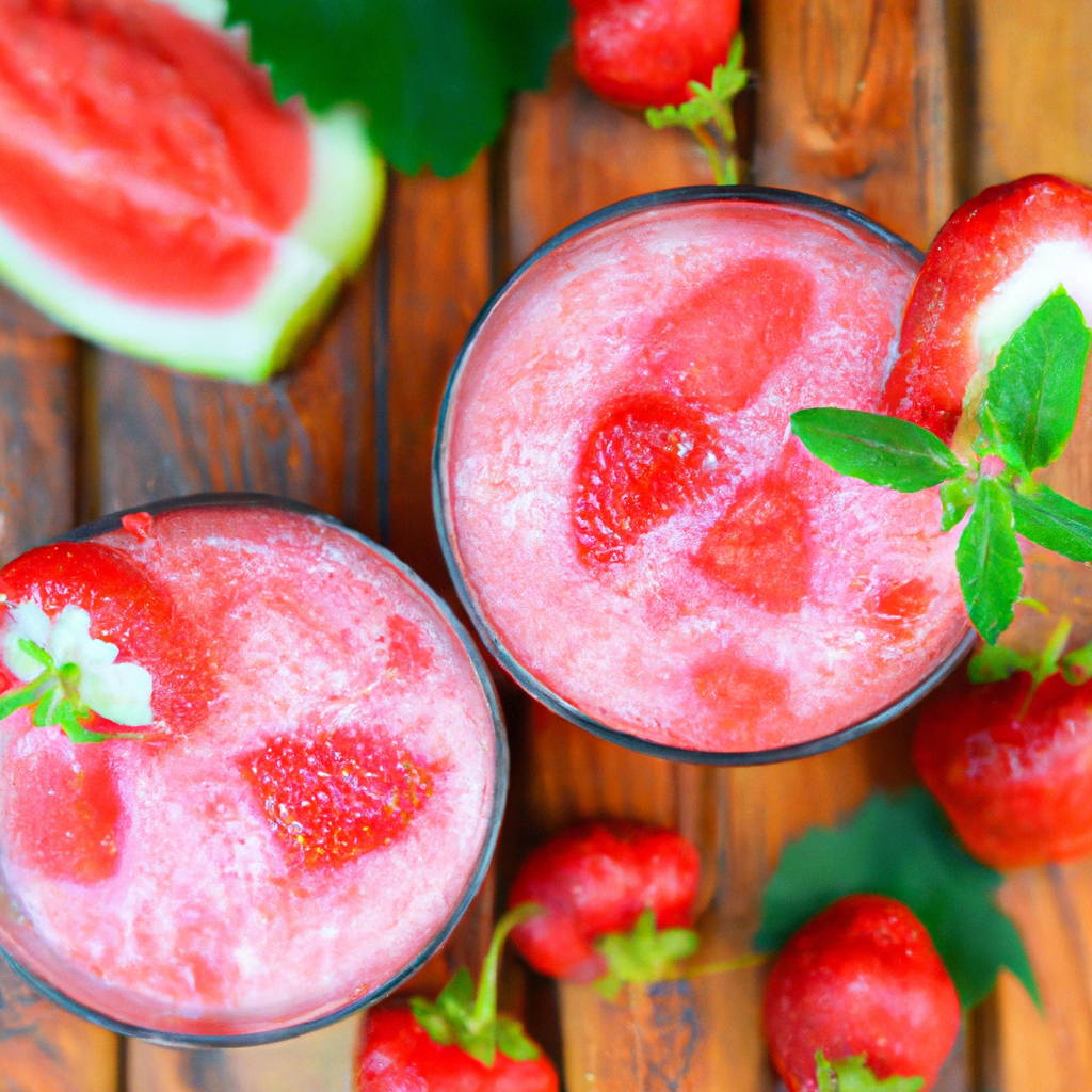 Strawberry Watermelon Slushies
