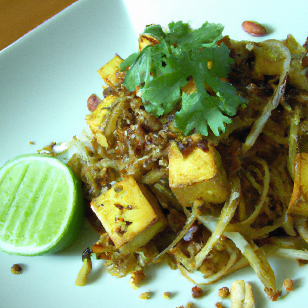 Crispy Tofu With Peanut Sauce Noodles