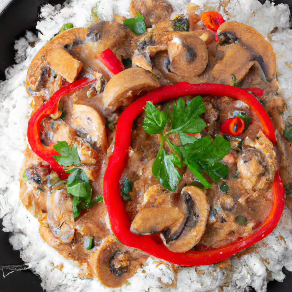 Moqueca De Cogumelos Com Pimentão Mushroom And Bell Pepper Moqueca