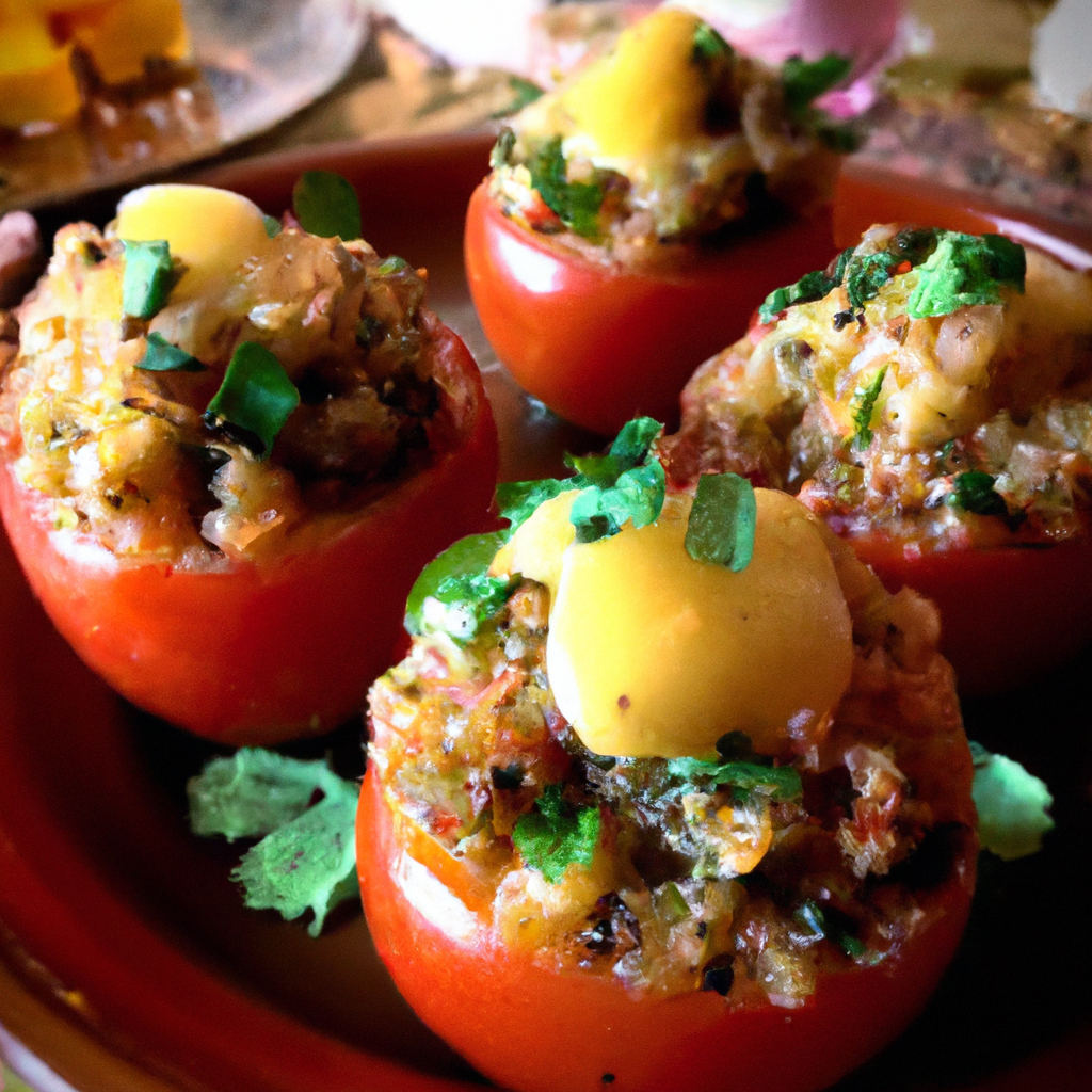 Peruvian Stuffed Tomatoes