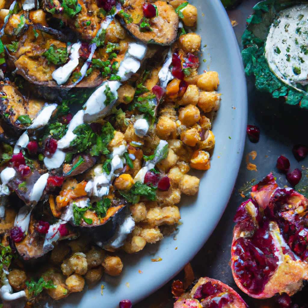 Fattet Makdous Eggplant Fatteh