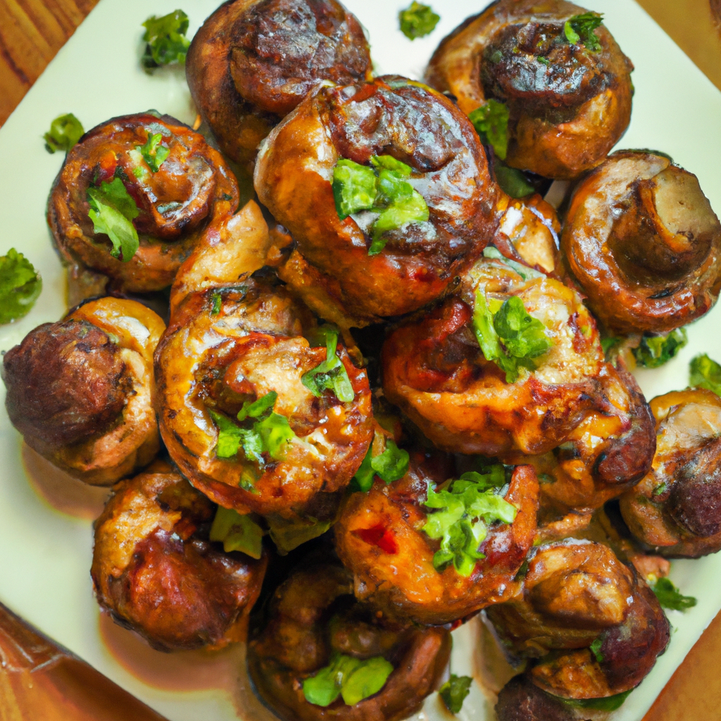 Mediterranean Stuffed Mushrooms