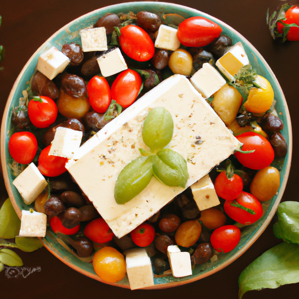 Baked Feta With Olives And Tomatoes