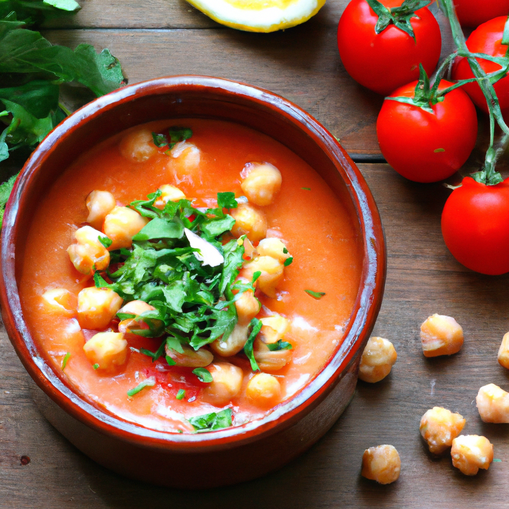 Moroccan Spiced Tomato And Chickpea Soup